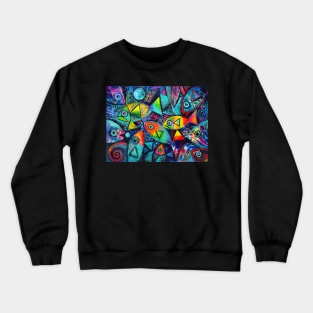 Hello fishies ( revised) Crewneck Sweatshirt